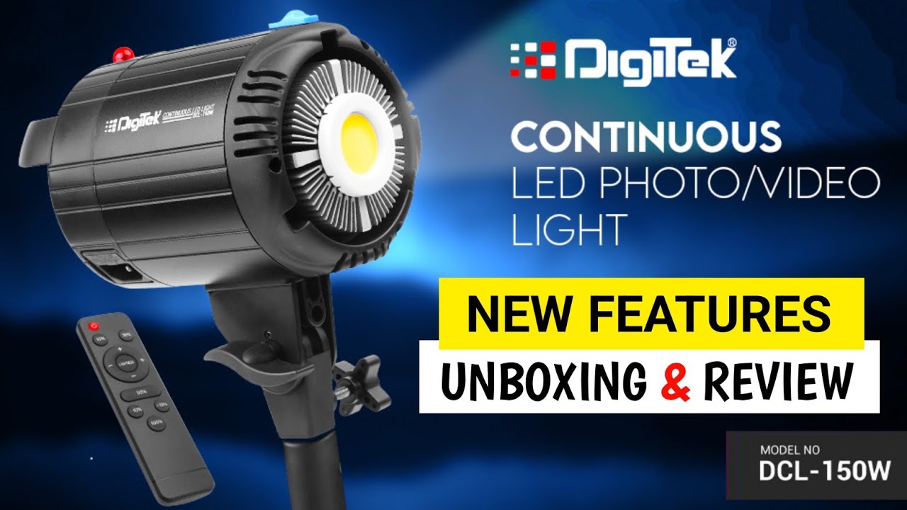 Digitek dcl -150W Continuous LED Photo/Video Light Unboxing & Review ...