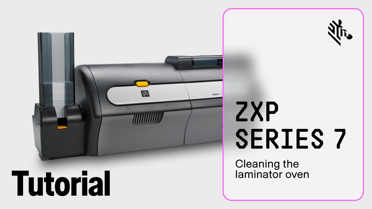 Zebra ZXP Series 7 How-To: Clean the Laminator Media Rollers