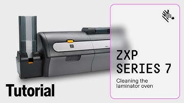 Zebra ZXP Series 7 How-To: Clean the Laminator Oven