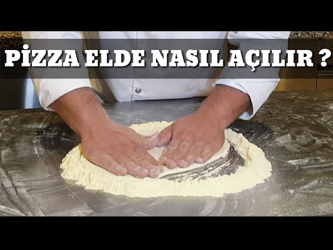 PİZZA ELDE NASIL AÇILIR ? PİZZA HAMURU NASIL YAPILIR ?