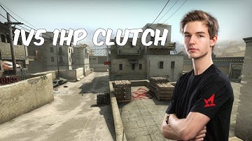 CS:GO dev1ce 1v5 1hp clutch