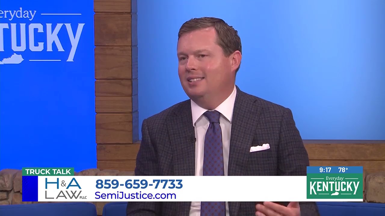 Jon hollan speaking in a truck talk episode on truck accident lawsuits
