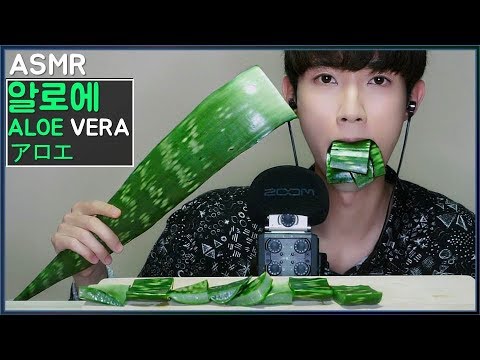 (ENG SUB) KOREAN ASMR ALOE VERA CHALLENGE (Soft Sticky, Crunchy SOUNDS) Eating Show MUKBANG