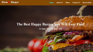 (6#) تصميم موقع ويب للبرغر Burger بإستخدام Html , Css