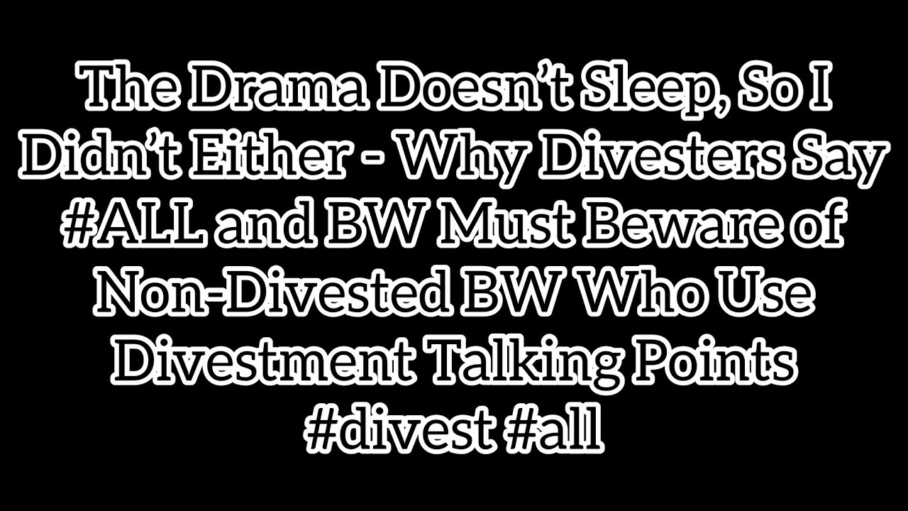 Why Divesters Say 