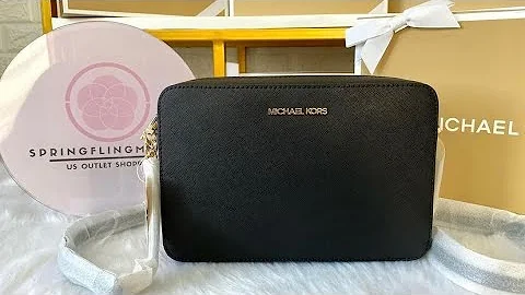 Michael Kors Jet Set Large Leather Crossbody Bag in Black by @springflingmnlph