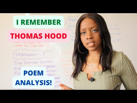 'I Remember, I Remember' By Thomas Hood Analysis | Edexcel Belonging Poetry Anthology Gcse Revision!