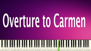 Overture to Carmen (F1 Celebration Song) - PIANO TUTORIAL