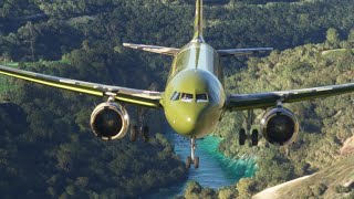 GREAT AIRBUS A320 PILOT ACTION WHEN CROSSING THE MOUNTAIN