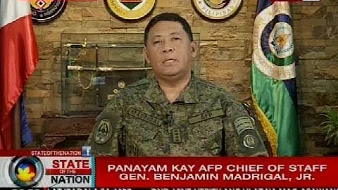 Panayam kay AFP chief of staff Gen. Benjamin Madri...