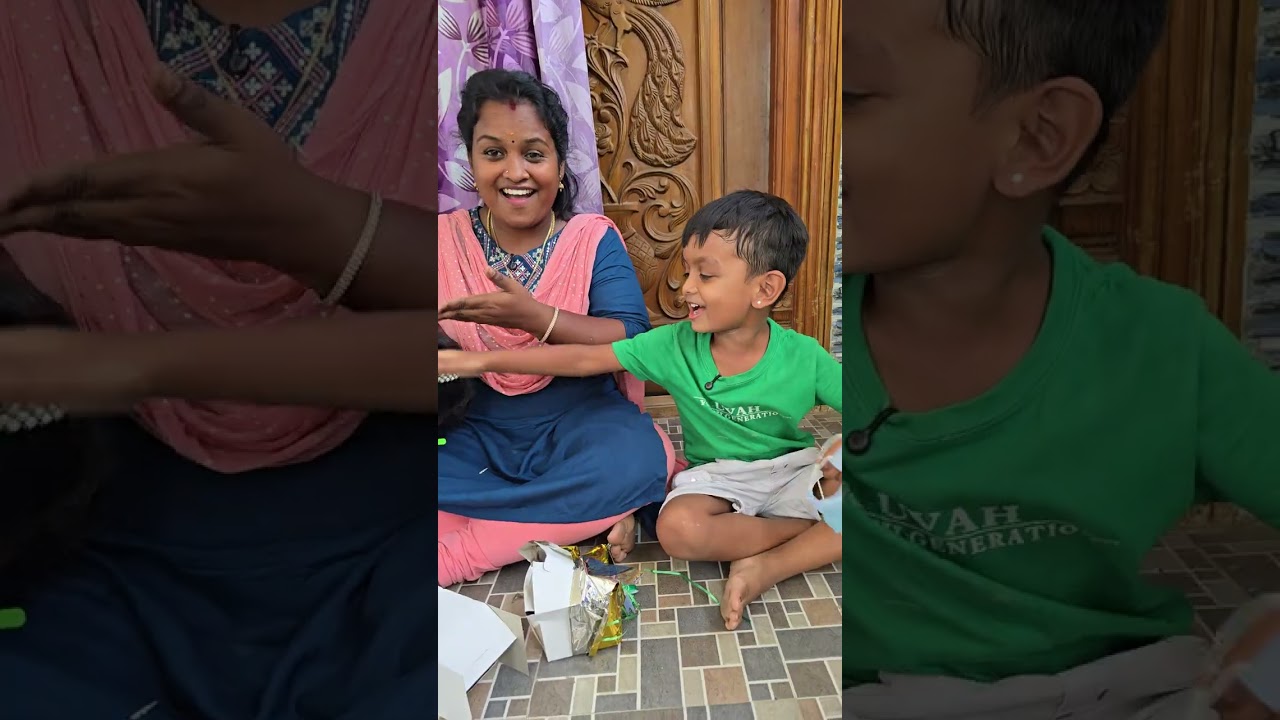 Full video 👉 நம் குழந்தைகளுடன் கிப்ட் வீடியோ🤣😂😅#lachu #sujan #lachusujan