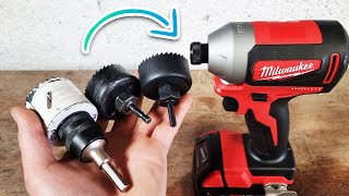 How To Attach A Hole Saw To A Milwaukee Impact Driver