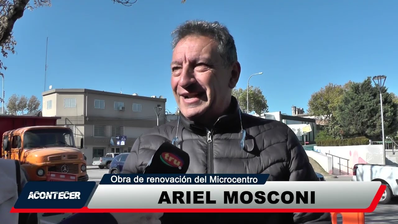 Marcos Juárez: Se inició la obra de la remodelación de la zona del centro. Más detalles