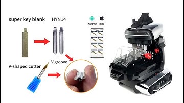 2M2 Tank 2 Pro Cut Hyundai HYN14 Key Blank via A Piece of Copper -OBDII365