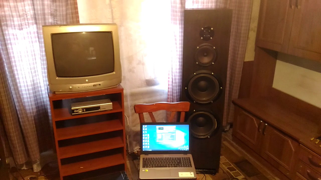 самодельные колонки на базе динамиков 75гдн и усил. корвет ум 048 - YouTube