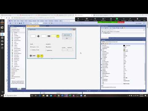 visual Basic  Create a Math Practice Application 2/4  user interface