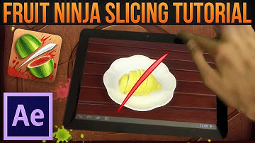 Fruit Ninja Slicing/Cutting Effect│Adobe After Effects Tutorial