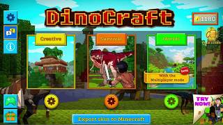 DinoCraft Survive & Craft Pocket Edition   GAMEPLAY 2 screenshot 4