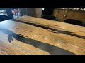 Стол из дерева и эпоксидной смолы от производителя. Стол река купить. Изготовление с доставкой по РФ