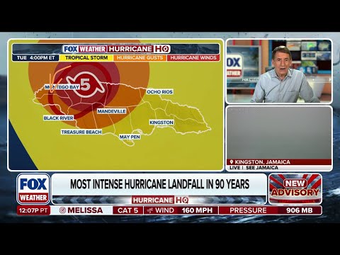 Hurricane Melissa Lashes Western Jamaica After Most Intense Landfall In 90 years