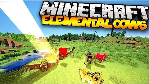 Minecraft: ELEMENTAL COWS! (Fire-Breathing Cows, Tornado Cows, & MORE!) | Mod Showcase