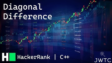 HackerRank C++ Solution – Diagonal Difference