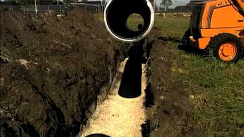 HDPE Pipe Installation Video - HDPE Pipe Trench Preparation