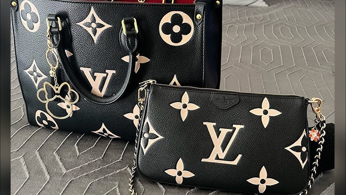 Unboxing Louis Vuitton ONTHEGO PM 2021 Navy Nacre Monogram Empreinte  leather 