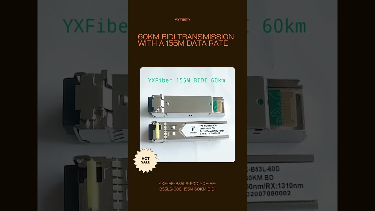 155M 60KM BIDI Optical Modules – Pushing the Limits of Ultra-Long-Distance Data Transmission!