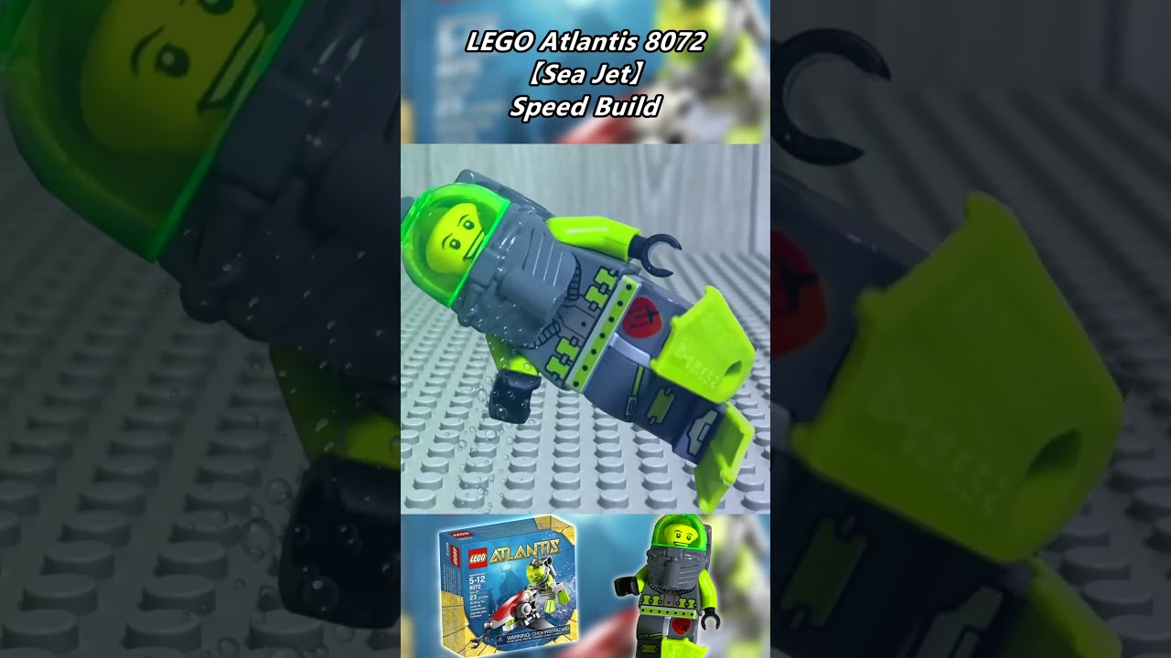 Sea Jet - Speed Build - Shorts【LEGO Atlantis 8072】