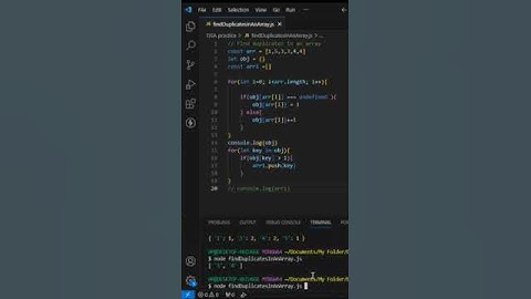 Find duplicates in an array #javascript #dsa #datastructures #education #study #coder