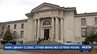Louisville's main library closes for renovations, other branches extend hours
