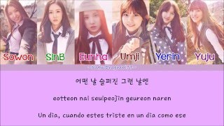 GFRIEND - Someday (그런 날엔) [Sub. Español + Hangul + Rom] Color & Picture Coded chords