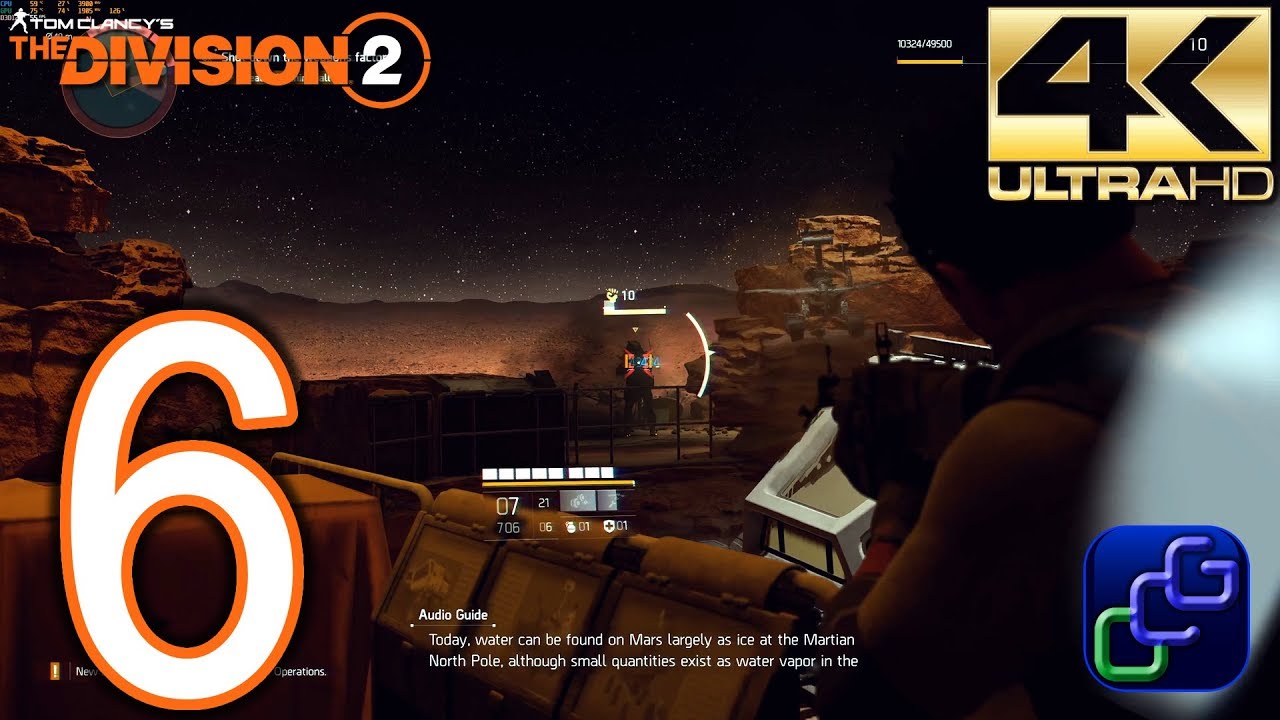 Tom Clancy's The Division 2 PC 4K Walkthrough - Part 6 - Metro Ruins, Agent Brooks Support, Air