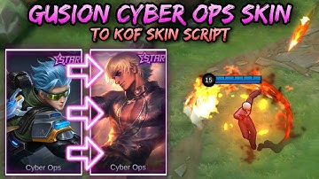 ▶️ GUSION STARLIGHT SKIN TO KOF SKIN SCRIPT NO PASSWORD | GUSION CYBER OPS TO KOF SKIN SCRIPT