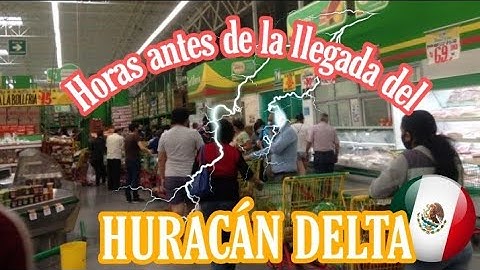 🇲🇽 Así nos PREPARAMOS para la Llegada del HURACÁN DELTA ⛈️😱 + supermercados llenos en Mérida