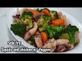 Stir fry Squids and Chicken with Veggies by mhelchoice Madiskarteng Nanay