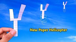 New Paper Toy| How To Make Flying Paper Helicopter| Notebook Paper Craft
