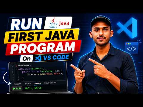 How to Run First Java Program On VS Code | Hello World in Java (Step-by-Step) | Hindi Tutorial