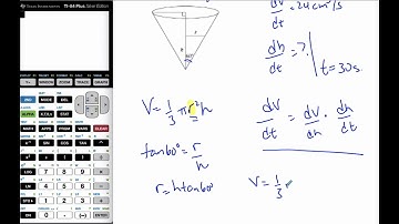 IB MAI HL - 10.09.3 Related Rates - Volume of Cone