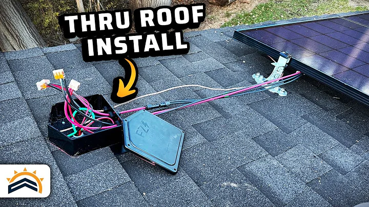 How To Bring Solar PV Wires Through A Roof |  EZ Solar Junction Box