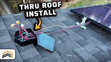 How To Bring Solar PV Wires Through A Roof |  EZ Solar Junction Box