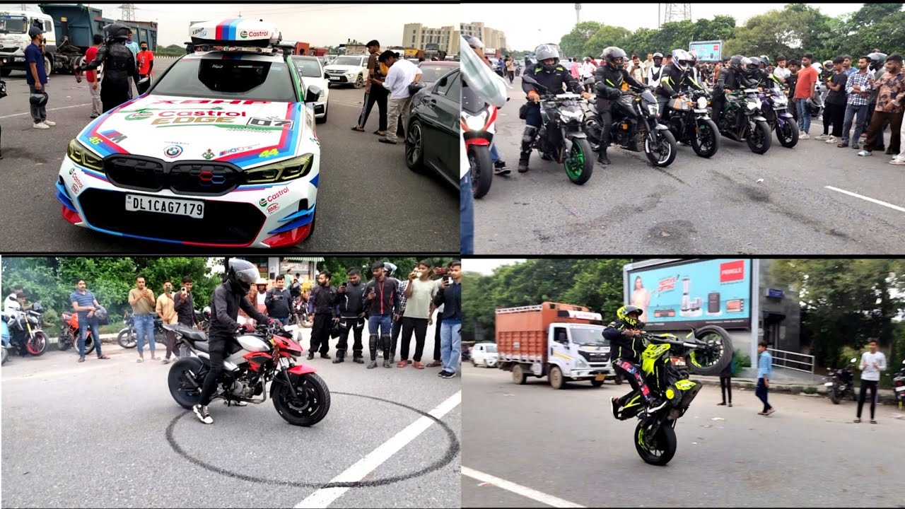 Rolling Burnout Hero Xtreme 125🥵 Duke 390 wheelie 😲 Kawasaki zx10r Ninja 