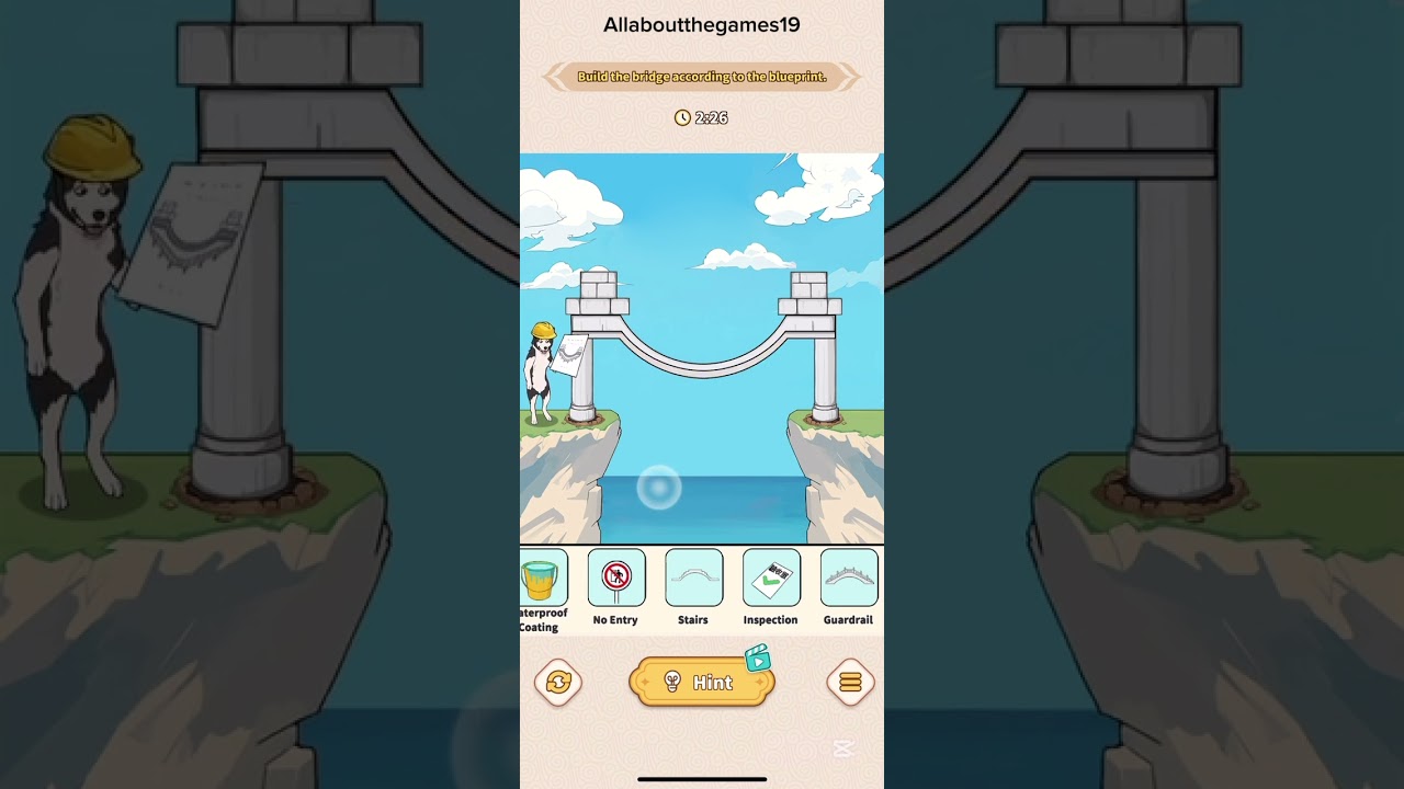 Brain Puzzle Tricky Quest: Level 123 Build Bridges Walkthrough 