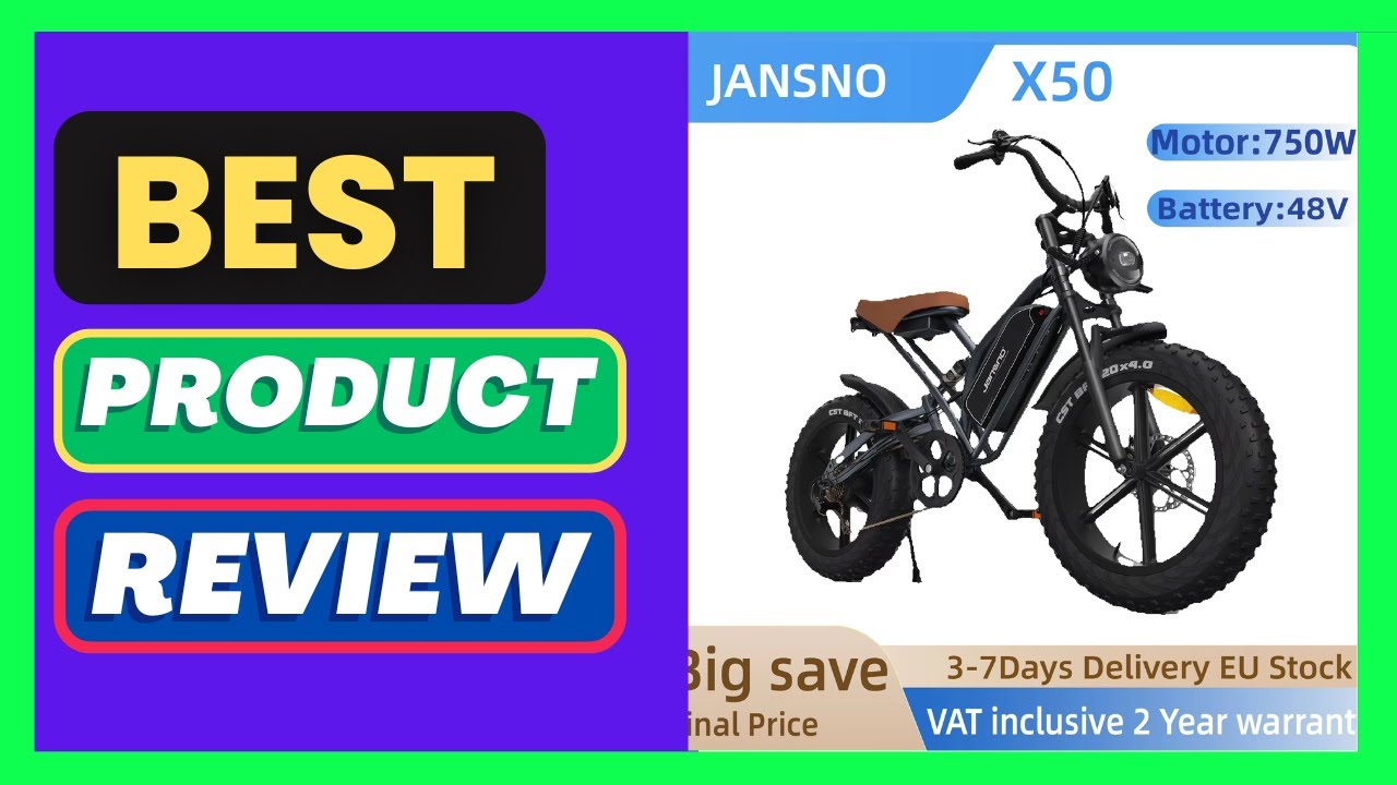 JANSNO X50 Electric Bike 750W Motor 48V14AH/17AH Battery All-terrain