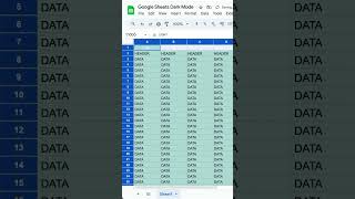 How to Do Dark Mode #GoogleSheets