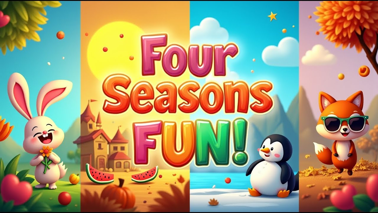 Four Seasons Adventure for Kids! 🌸☀️🍂 ️ Learn Spring, Summer, Autumn ...