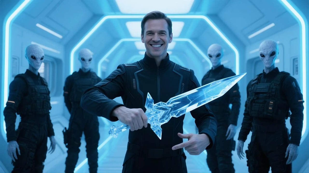 No Alien Could Hold the Gravity Blade — The Human Balanced It on Two Fingers