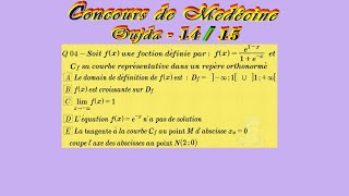 Correction Concours De Médecine Oujda 2014 Question 04 Mateo