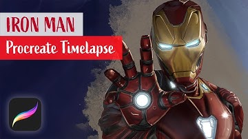 Iron Man (Tony Stark) | Marvel Avengers fanart - Procreate timelapse